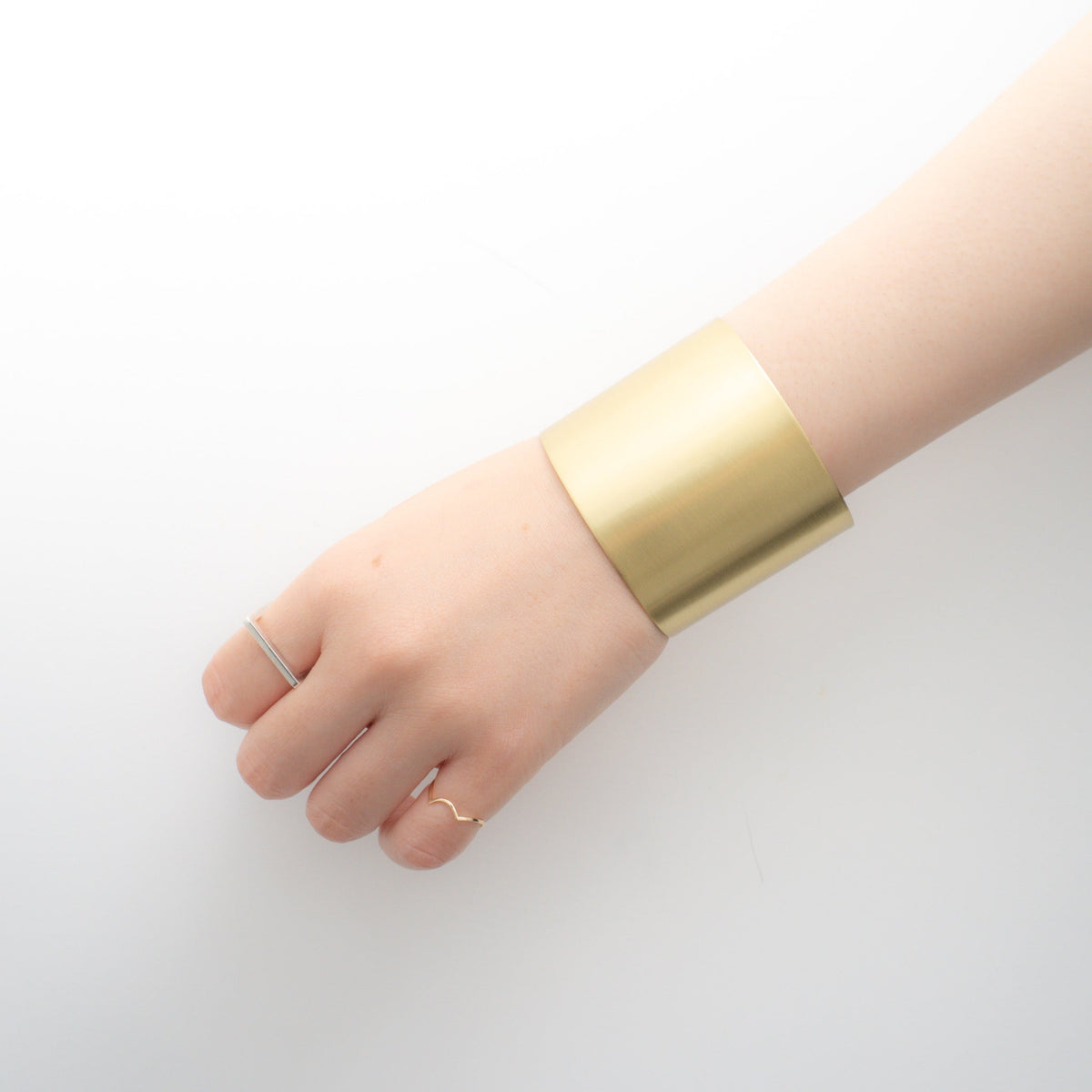 _Fot/　brass plate bangle 50mm_ circle 0801a50 - haus-netstore