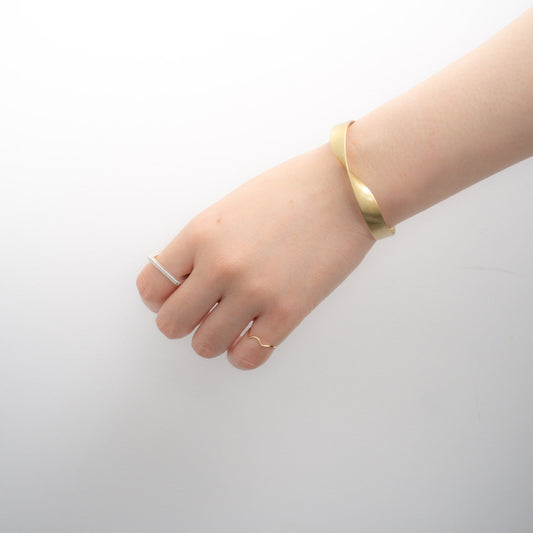 _Fot/　brass plate bangle 8mm twist 1001a8 - haus-netstore