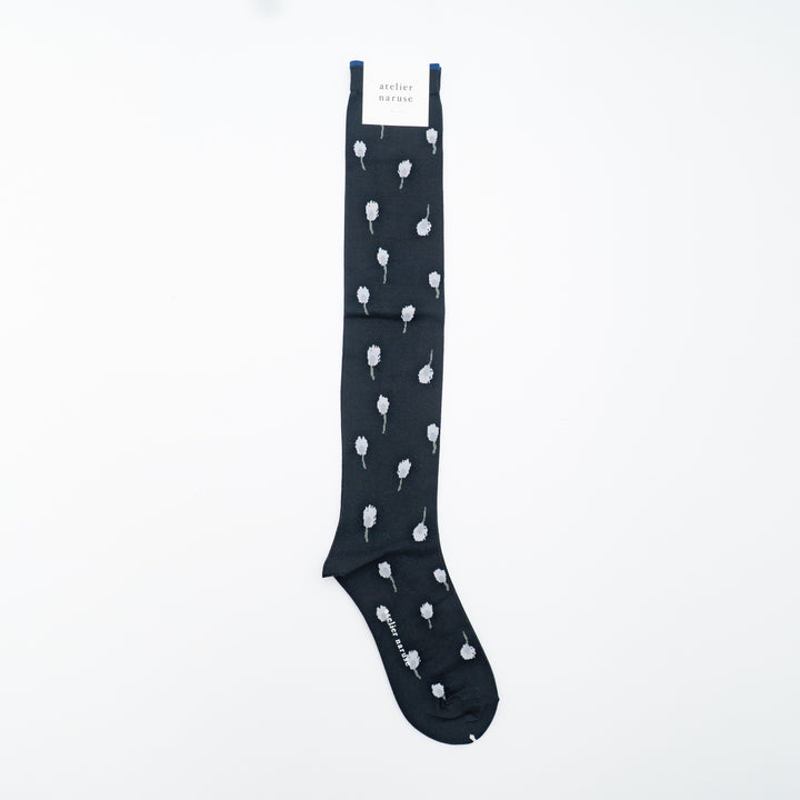 atelier naruse /WOMEN　cotton ~sirotsumekusa~ high socks - haus-netstore
