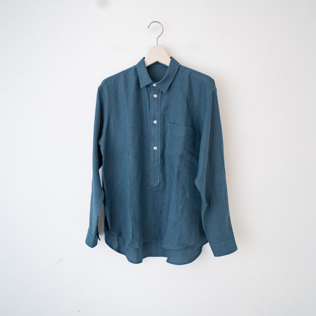 ASEEDONCLÖUD /　HandWerker pull-on shirt linen 231608 - haus-netstore