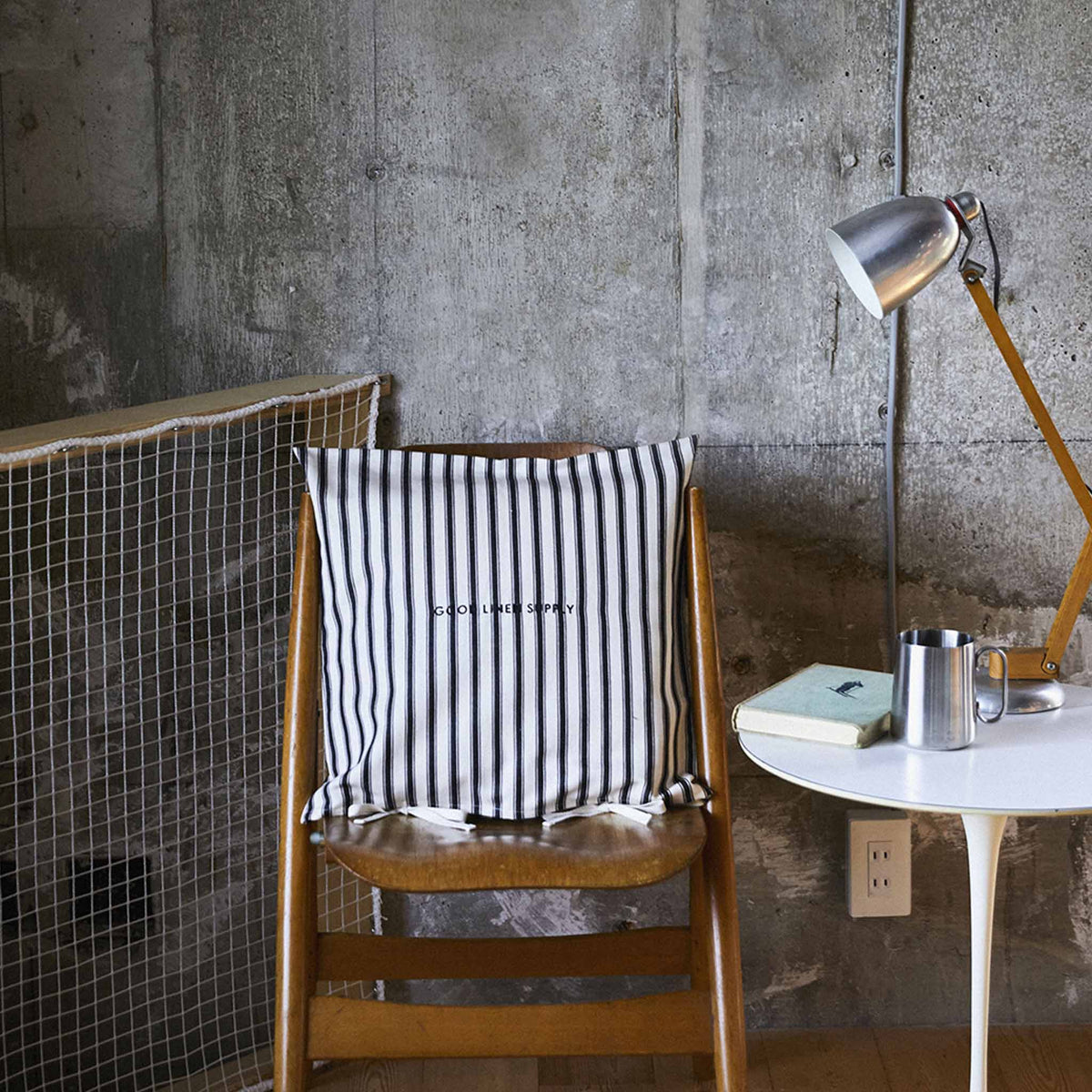 GOOD LINEN SUPPLY/　CUSHION COVER HERRING BONE - haus-netstore