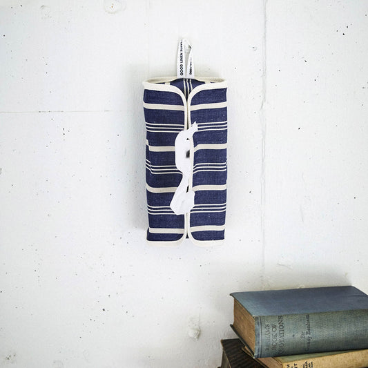 GOOD LINEN SUPPLY/　TISSUE BOX COVER HERRING BONE - haus-netstore