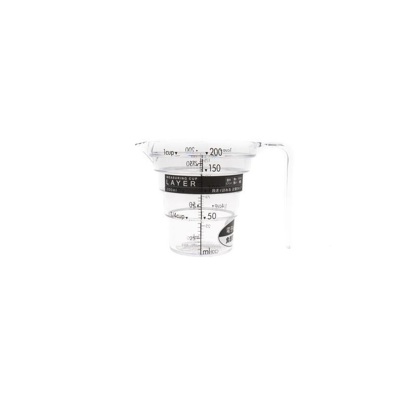 山崎実業/　段々計量カップ レイヤー 200ml - haus-netstore