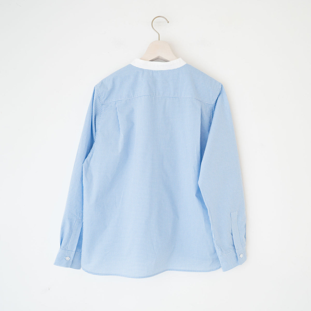 【23SS】TAYUTAU/ギンガムチェック長袖クレリックシャツ Y319044 - haus-netstore
