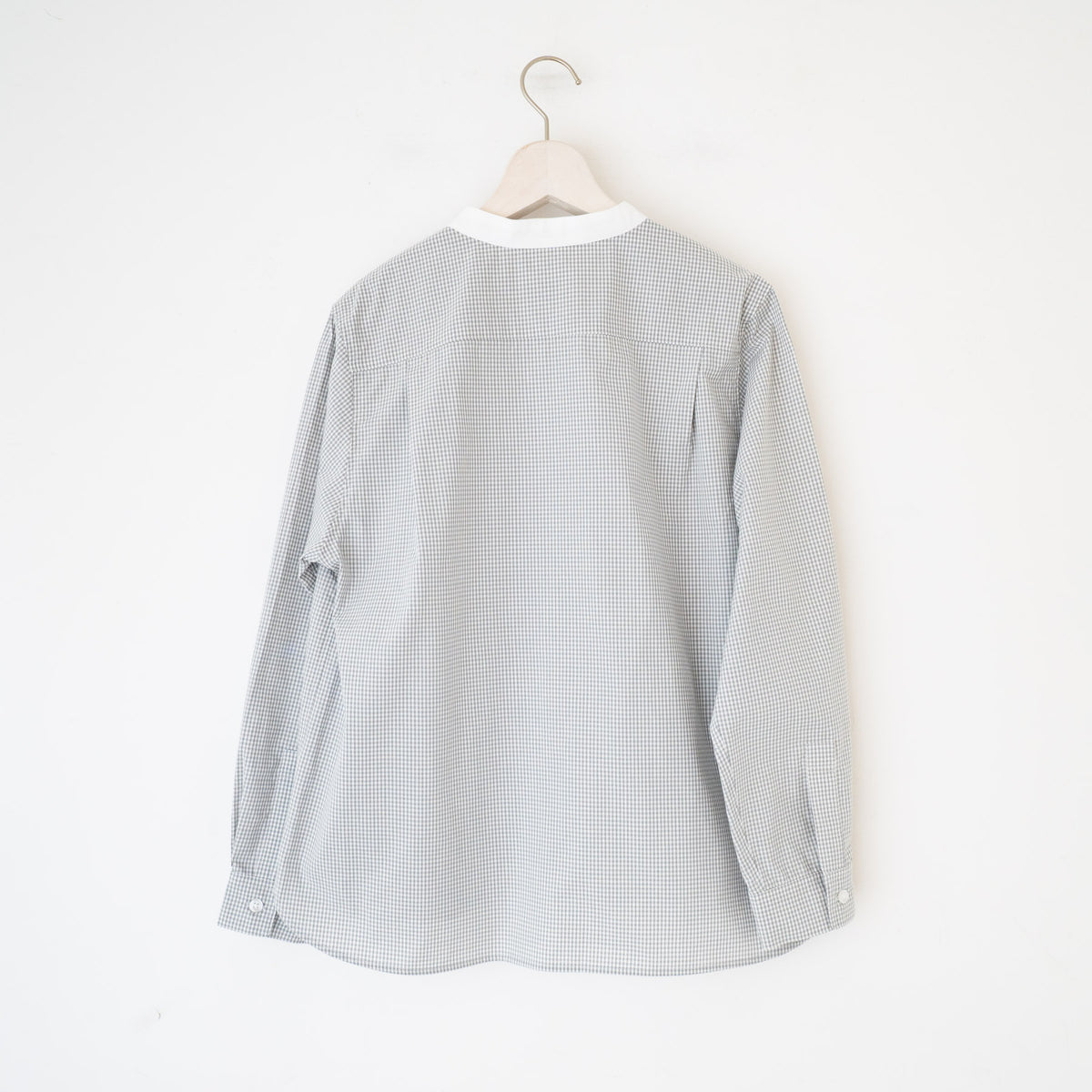 【23SS】TAYUTAU/ギンガムチェック長袖クレリックシャツ Y319044 - haus-netstore