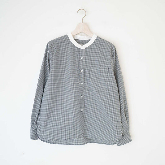 【23SS】TAYUTAU/ギンガムチェック長袖クレリックシャツ Y319044 - haus-netstore