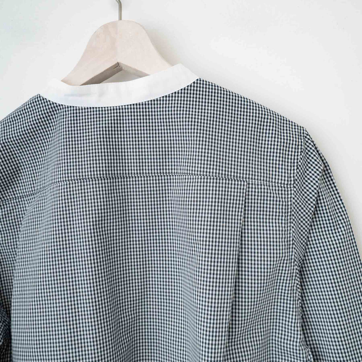 【23SS】TAYUTAU/ギンガムチェック長袖クレリックシャツ Y319044 - haus-netstore