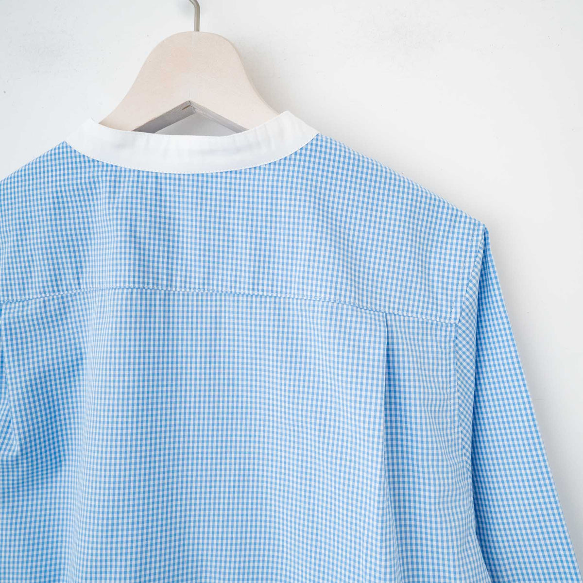【23SS】TAYUTAU/ギンガムチェック長袖クレリックシャツ Y319044 - haus-netstore