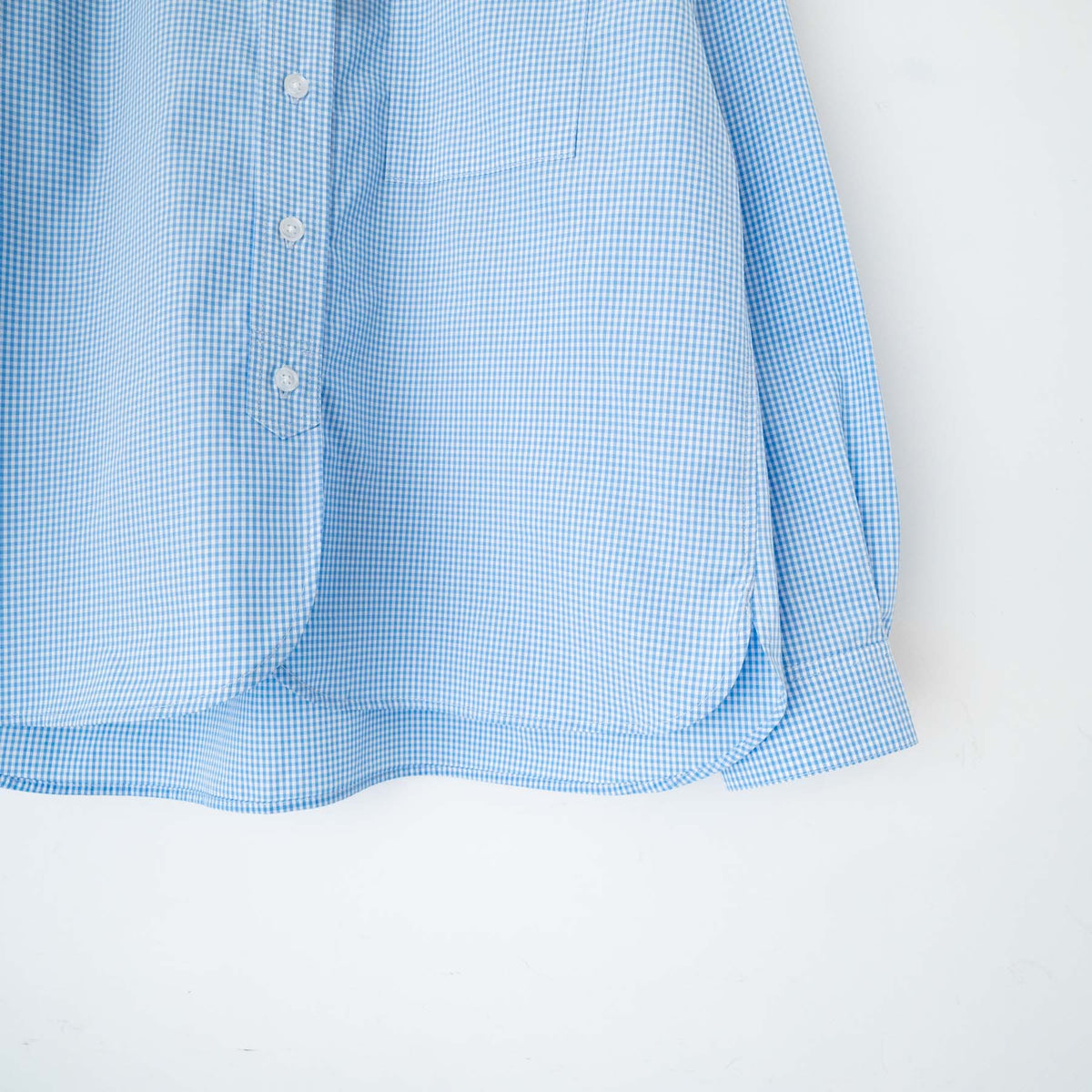 【23SS】TAYUTAU/ギンガムチェック長袖クレリックシャツ Y319044 - haus-netstore