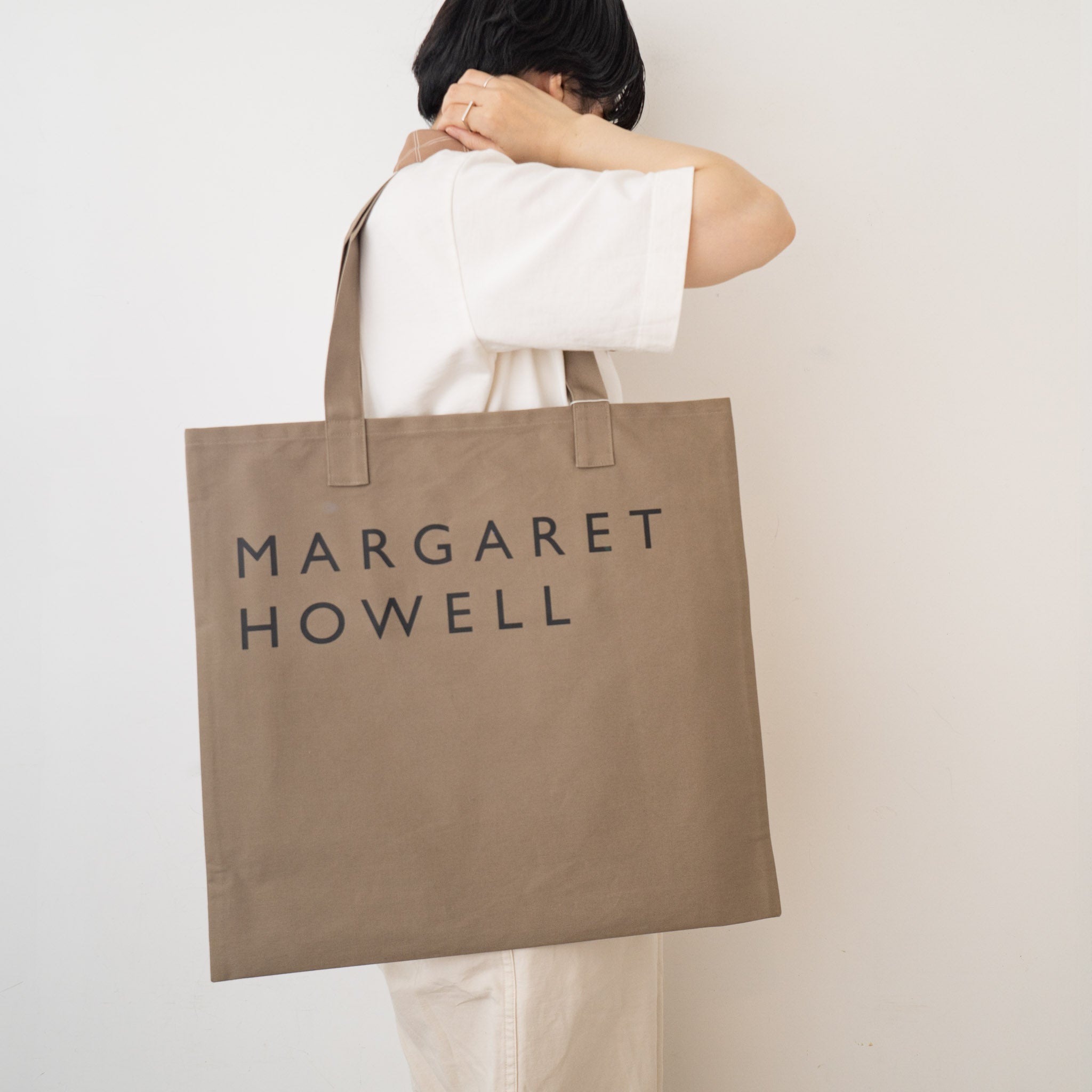 MARGARET HOWELL/ HOUSEHOLD GOODS COTTON LOGO BAG – haus-netstore