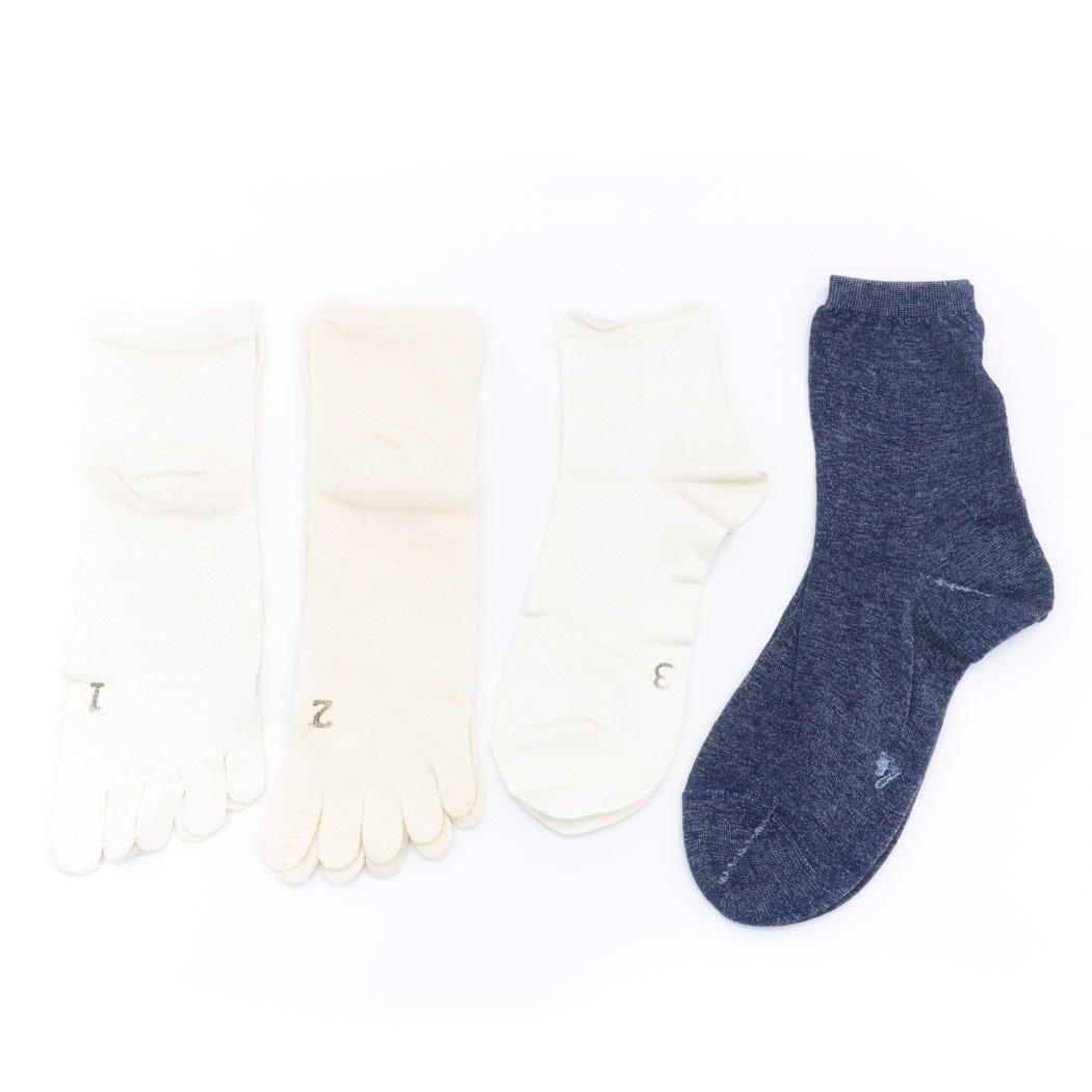 免疫力UP　meri ja kuu（メリヤクー）月と小さなワンピース ＝北アメリカの旅/　4足SET コットン navy - haus-netstore
