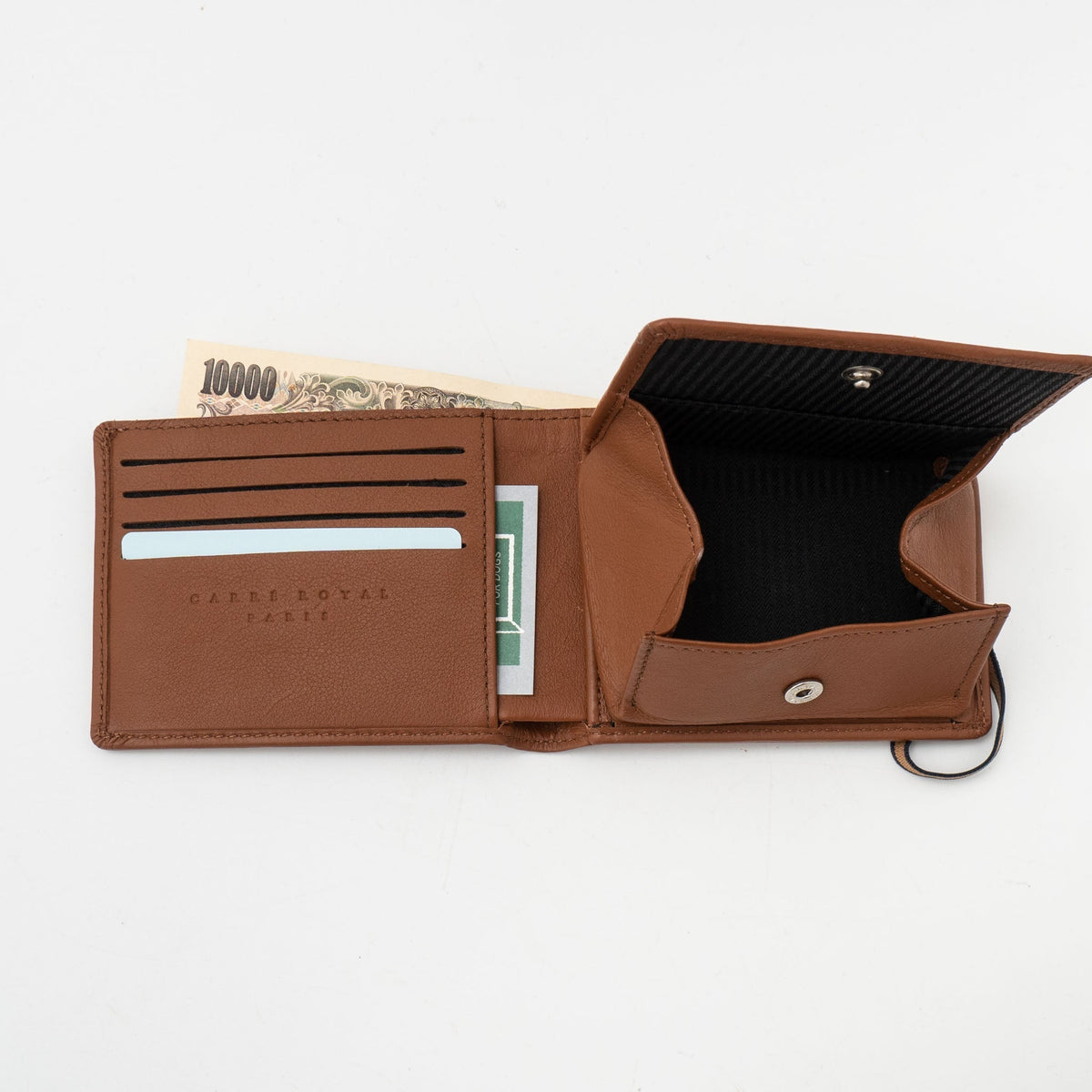 CARRE ROYAL/　wallet with coins LA901　数量限定　縁と金運を結ぶ縁起物五円玉付き！ - haus-netstore