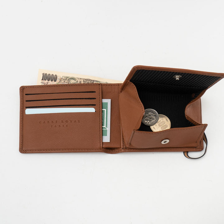 CARRE ROYAL/　wallet with coins LA901　数量限定　縁と金運を結ぶ縁起物五円玉付き！ - haus-netstore