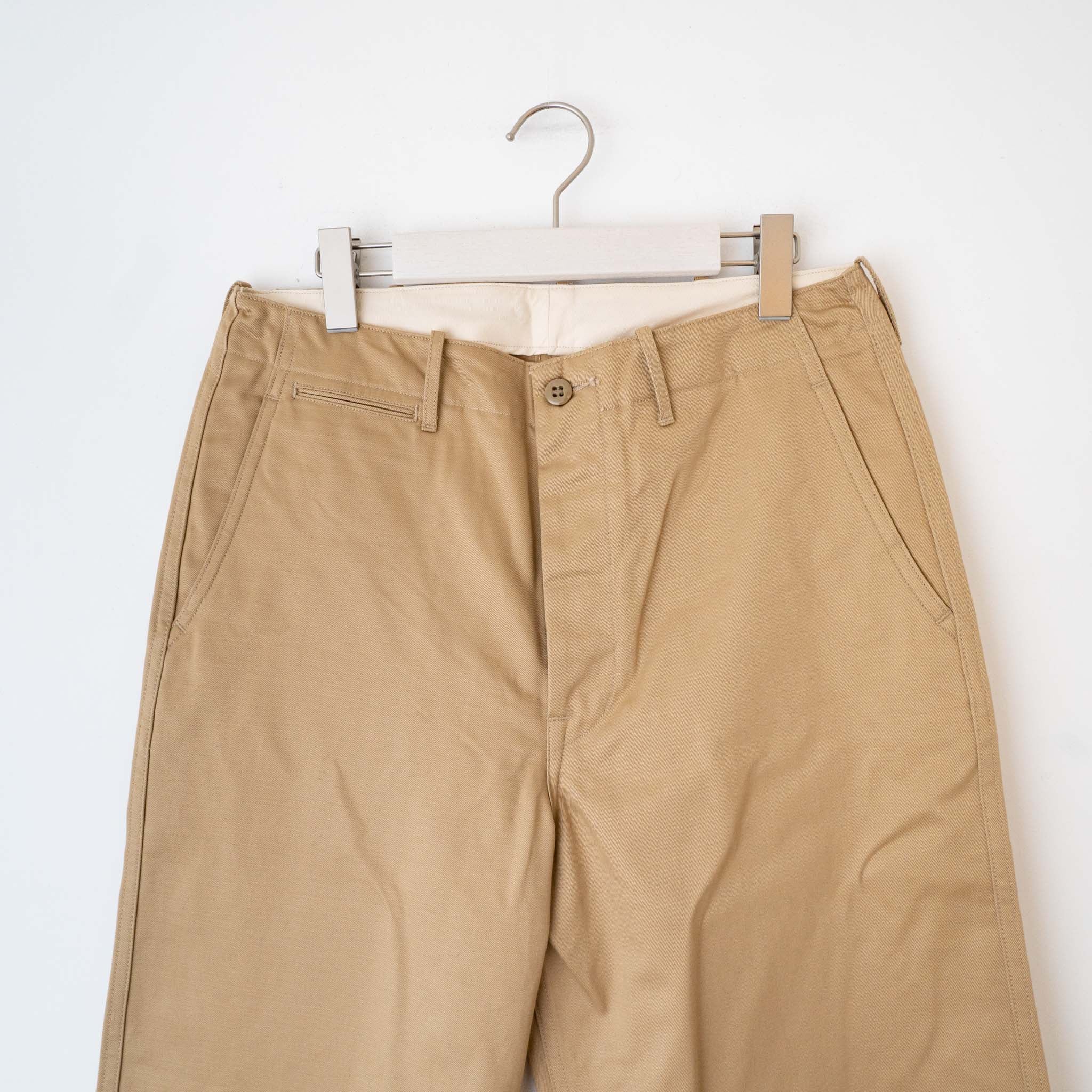 SCYE BASICS/MEN San Joaquin Chino 41 Khaki Trousers – haus-netstore