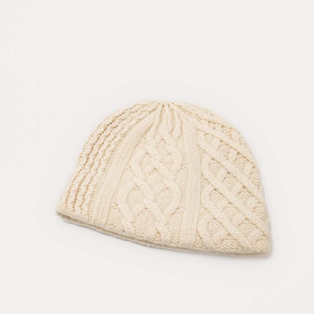 2025AW mature ha./　slant cutting knit cap aran MK-2635-D
