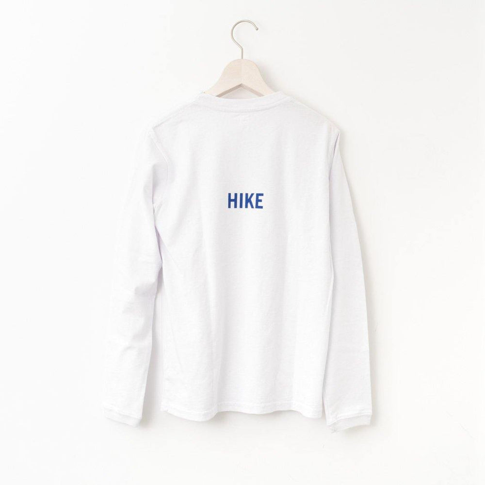 SUNSHINE+CLOUD /UNISEX　ロングスリーブTシャツ ”GO-HIKE” WHITE - haus-netstore