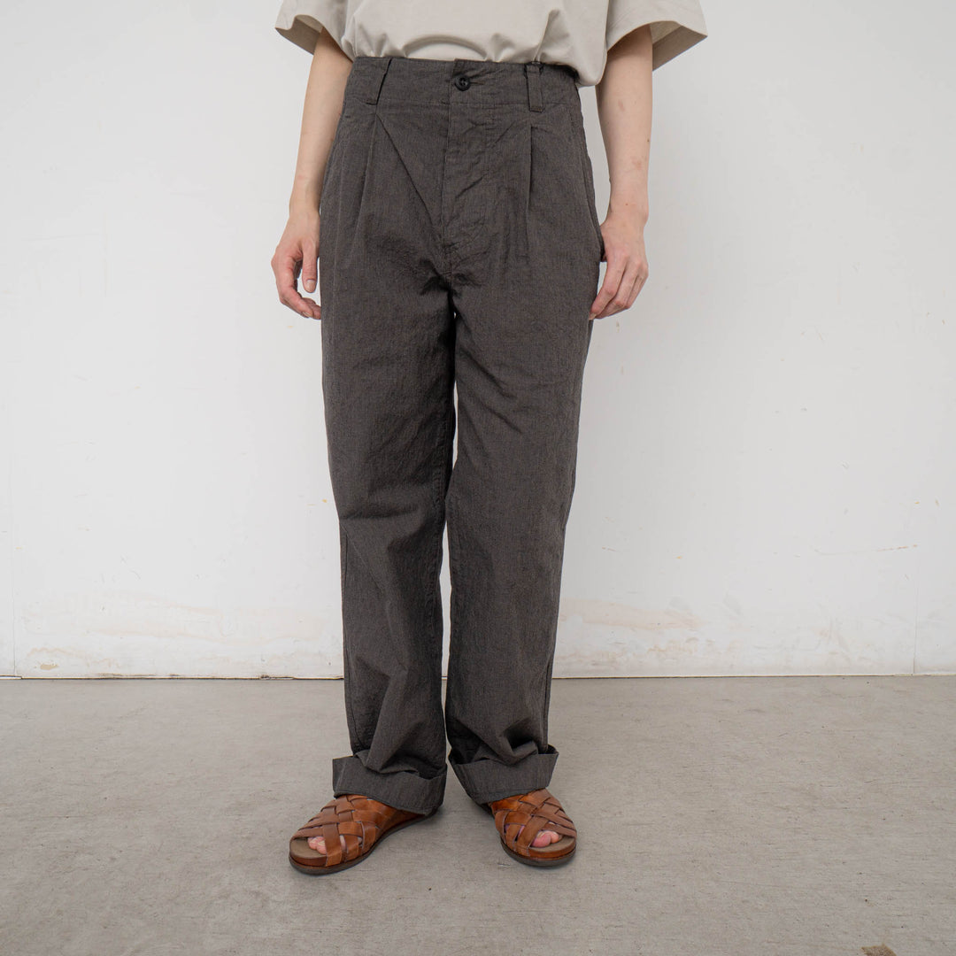 MHL. /WOMEN　CHEF CHECK COTTON LINEN - haus-netstore