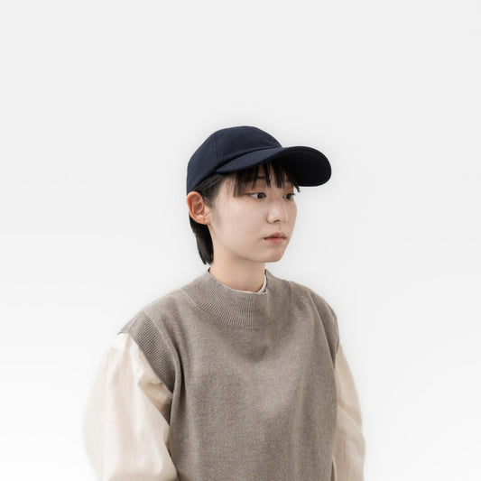 2026AW mature ha.｜trainer cap / melton navy MIL-TC1110-H
