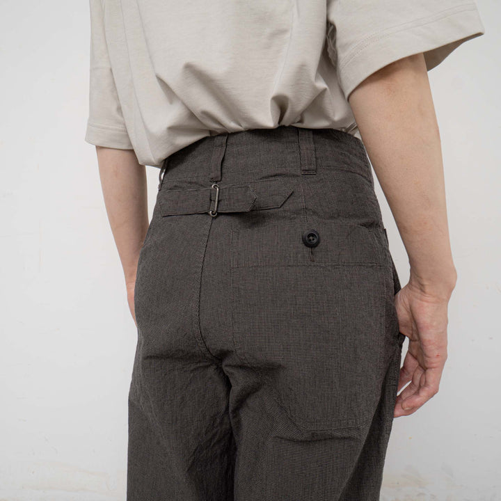 MHL. /WOMEN　CHEF CHECK COTTON LINEN - haus-netstore