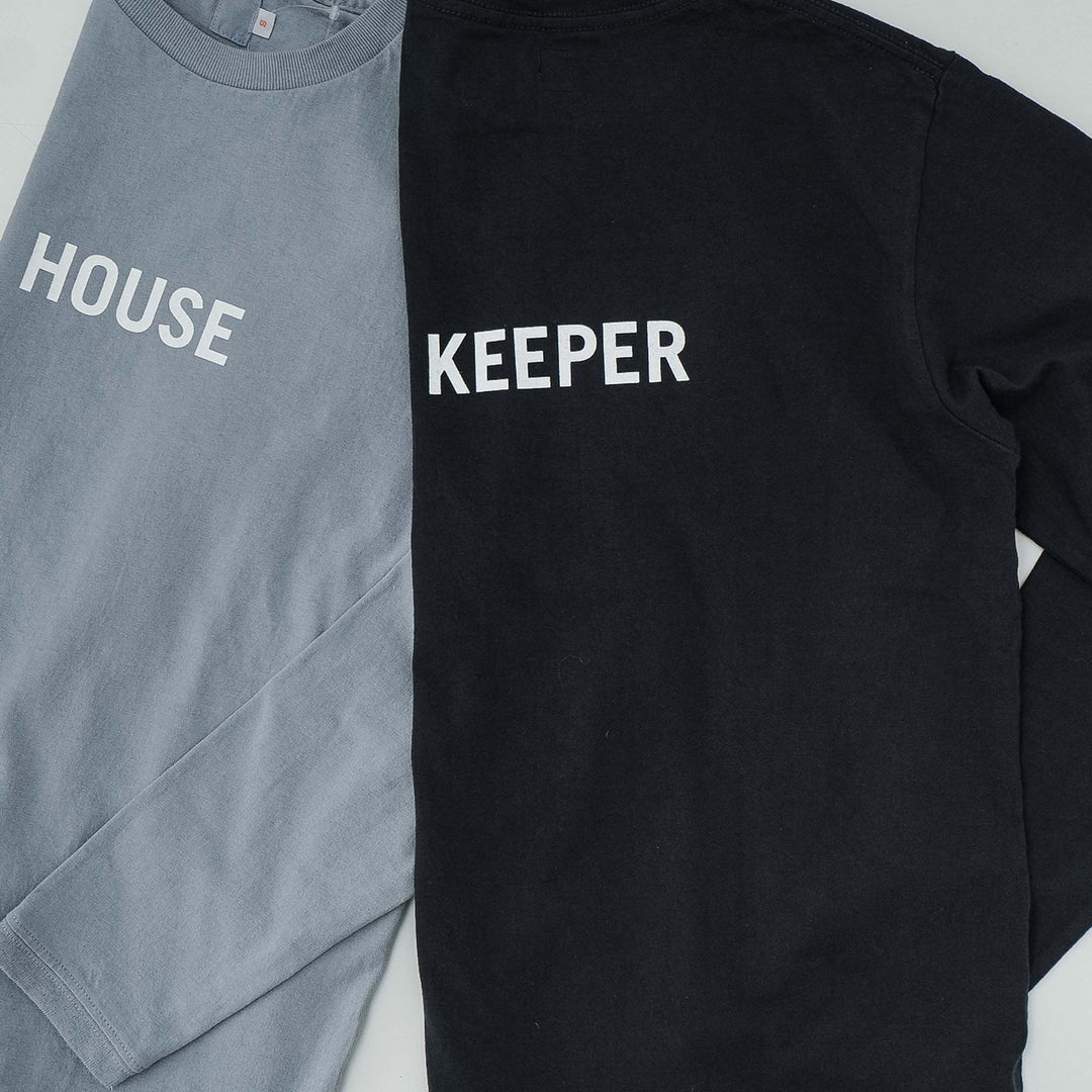 SUNSHINE+CLOUD /UNISEX　ロングスリーブTシャツ ”HOUSE-KEEPER” - haus-netstore
