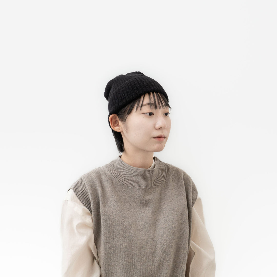 2024AW mature ha./　pleats knit cap MK-3001-Y