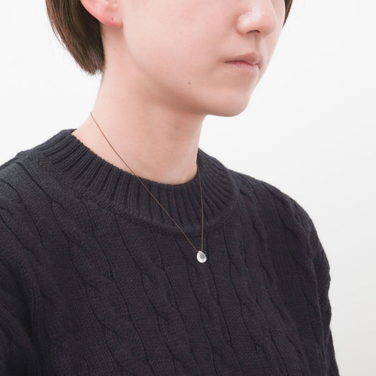 Margaret Solow/　Faceted Stone Necklace col.Rose Quartz-YH - haus-netstore