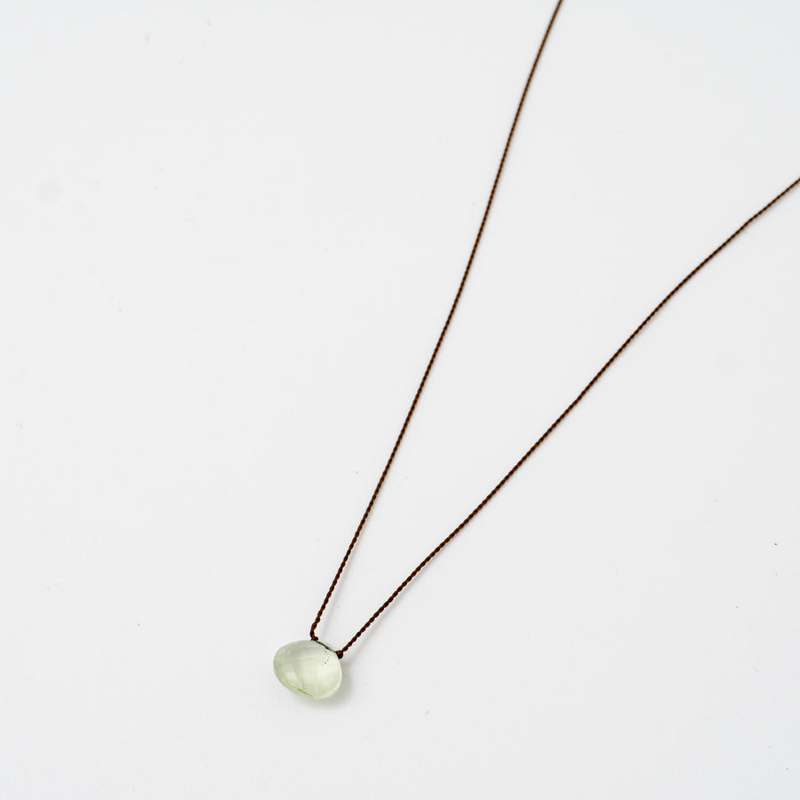 Margaret Solow/　Faceted Stone Necklace col.Prehnite - haus-netstore
