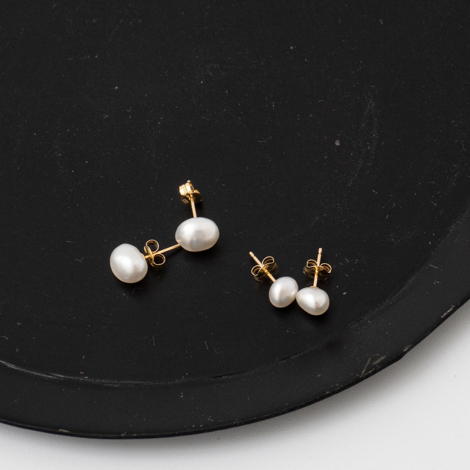 SOURCE/　Medium Keshi Pearl Post Earrings-H - haus-netstore