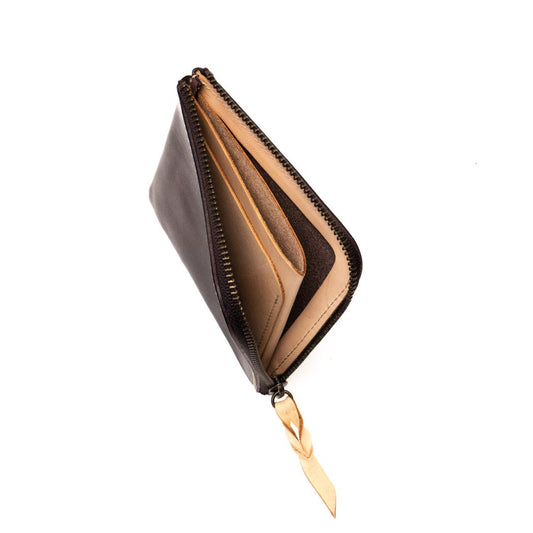 MARINDAY/　L字ファスナー財布 col.choco　数量限定　縁と金運を結ぶ縁起物五円玉付き！ - haus-netstore