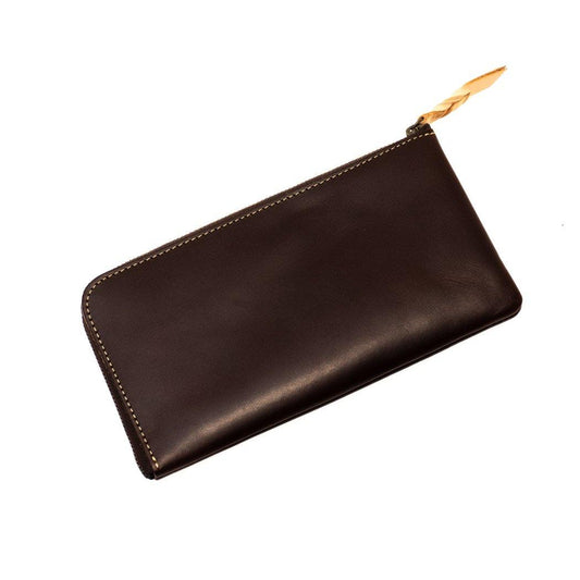 MARINDAY/　L字ファスナー長財布 col.choco　数量限定　縁と金運を結ぶ縁起物五円玉付き！ - haus-netstore