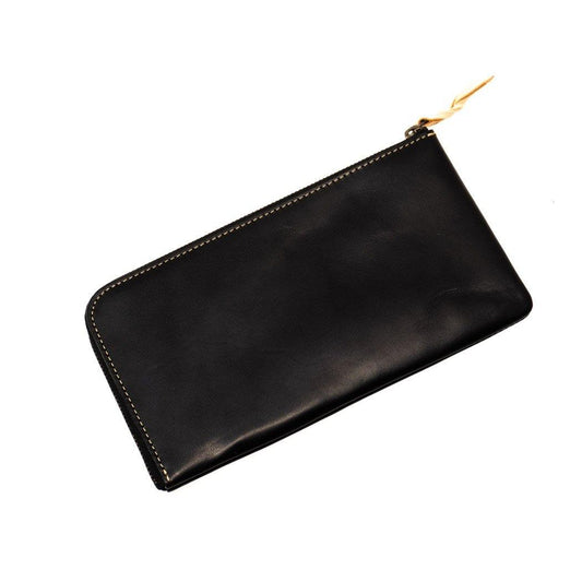 MARINDAY/　L字ファスナー長財布 col.black　数量限定　縁と金運を結ぶ縁起物五円玉付き！ - haus-netstore