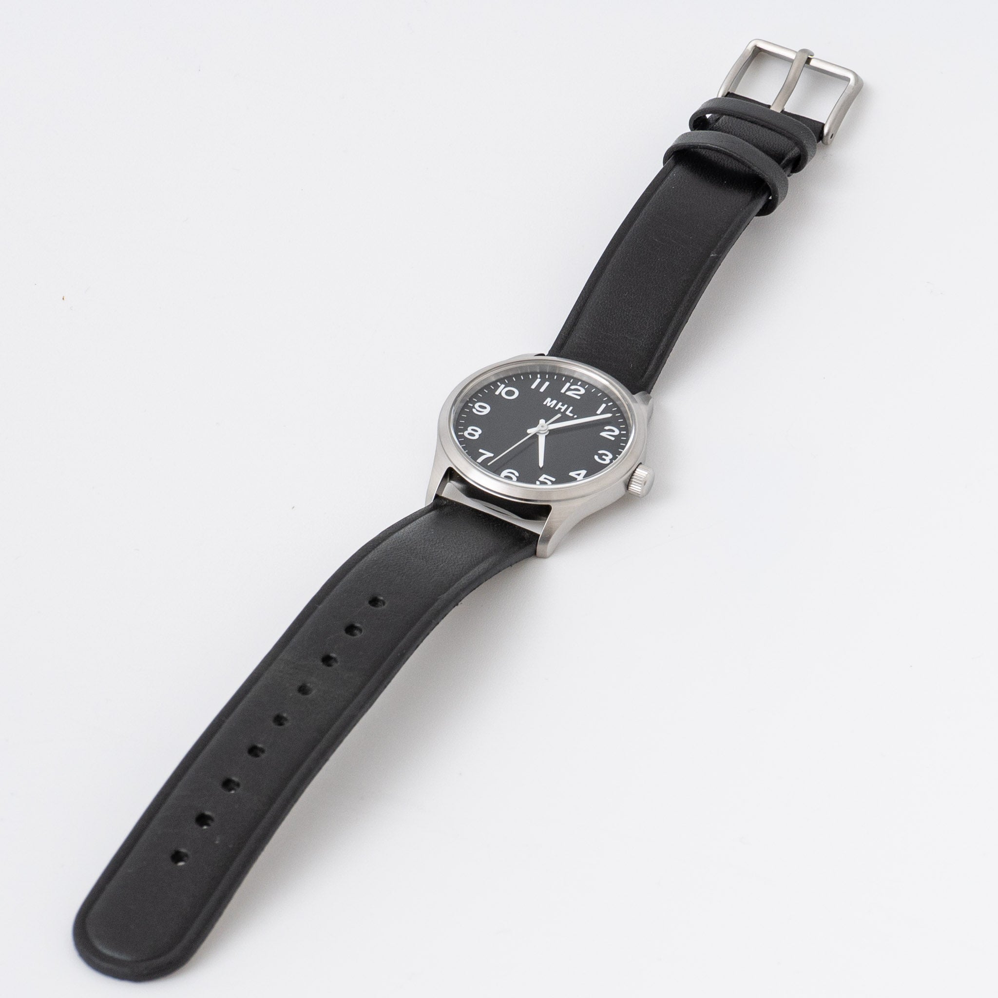 MHL. /　LEATHER STRAP WATCH