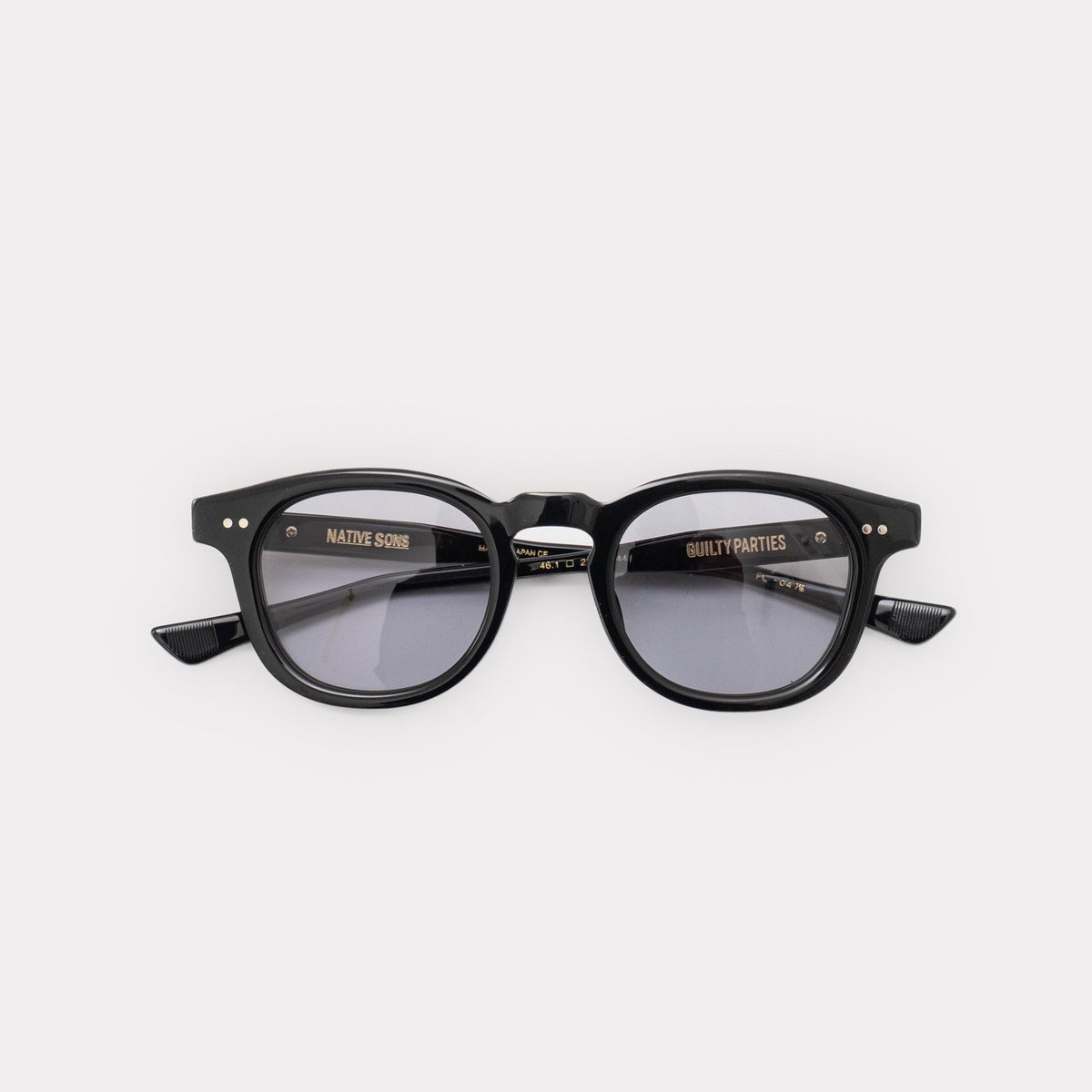 NATIVE SONS×WACKO MARIA/　CARVER BLACK SUNGLASSES - haus-netstore
