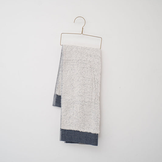KONTEX /　KONTEX HERRINGBONE フェイスタオル2枚セット RED/NAVY - haus-netstore
