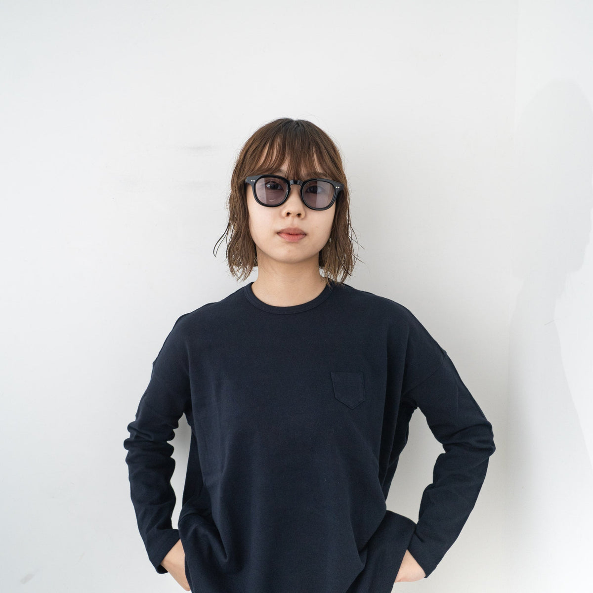 NATIVE SONS×WACKO MARIA/　CARVER BLACK SUNGLASSES - haus-netstore
