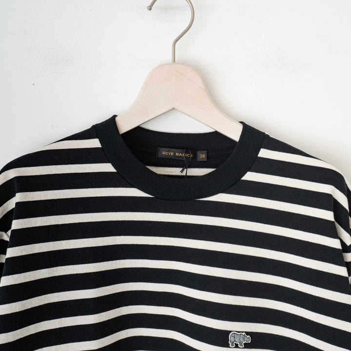 SCYE BASICS/MEN　Striped Cotton Jersey Long Sleeved T-Shirt - haus-netstore