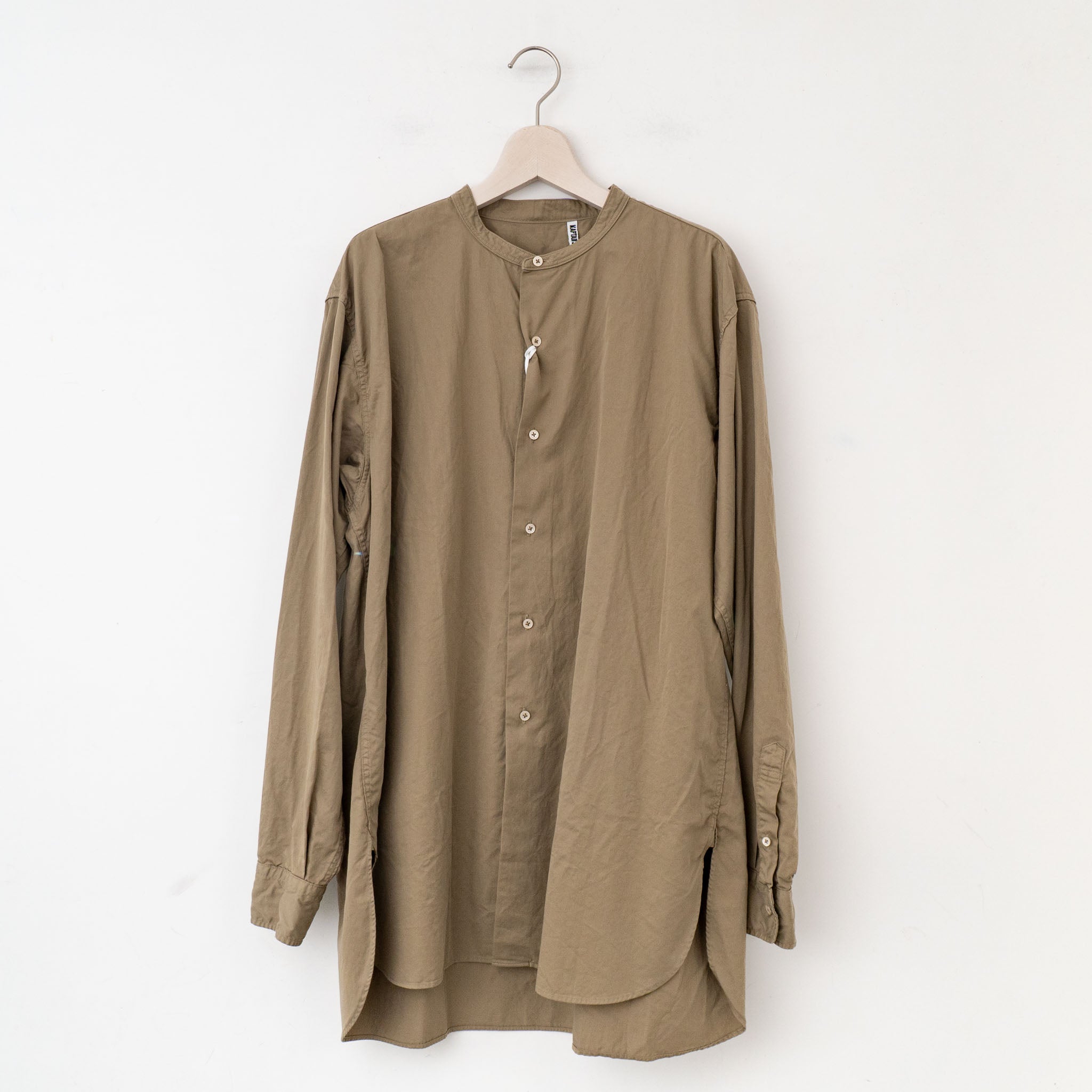 KAPTAIN SUNSHINE/ Garment Dyed Stand Collar Shirt – haus-netstore