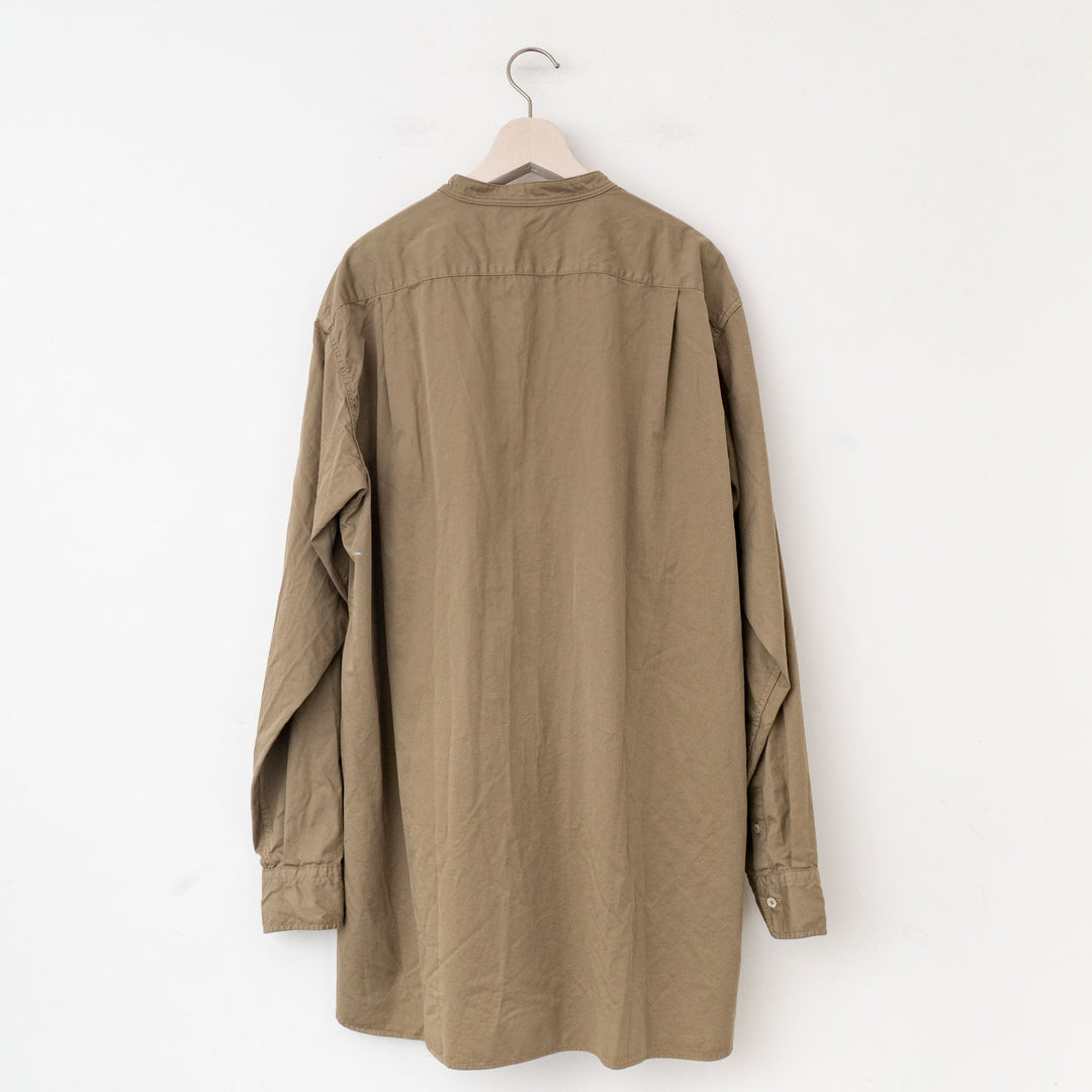 KAPTAIN SUNSHINE/　Garment Dyed Stand Collar Shirt - haus-netstore