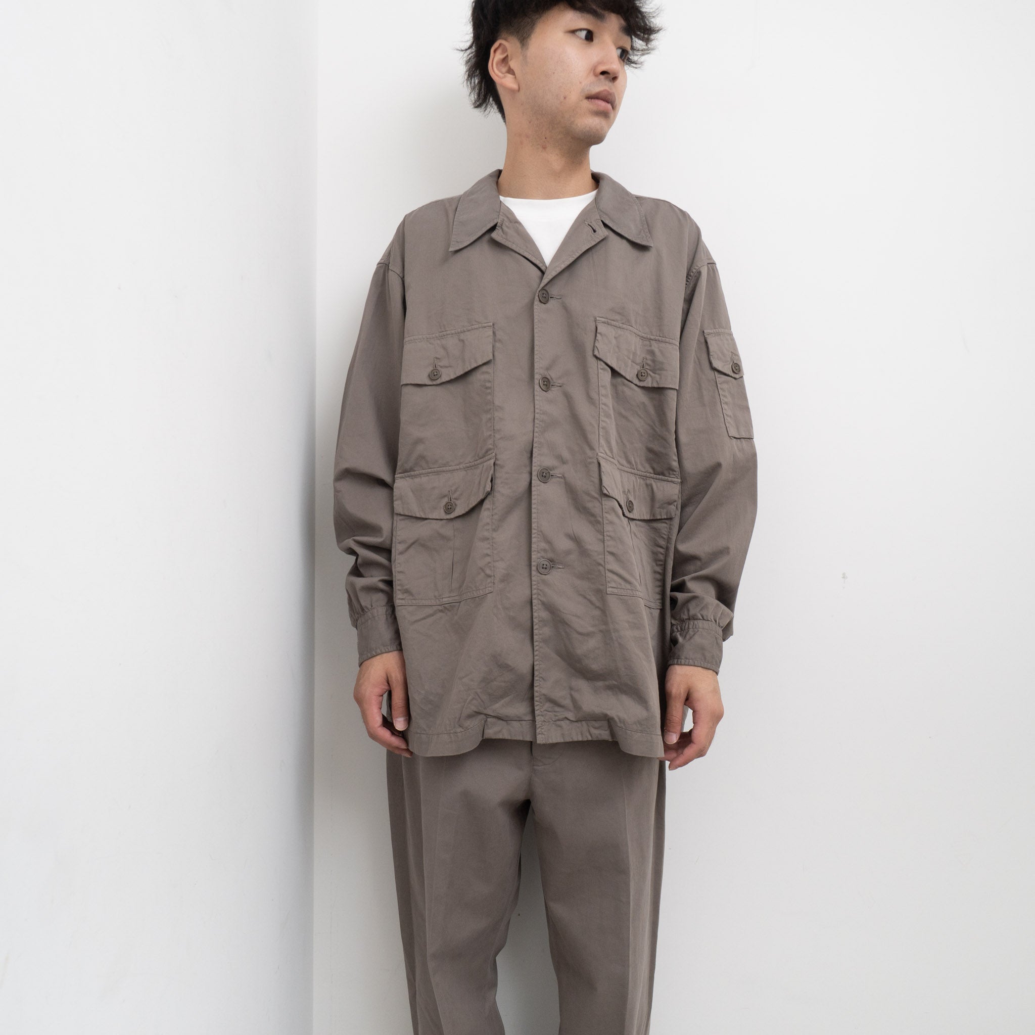 KAPTAIN SUNSHINE/ Garment Dyed Safari Shirt Jacket – haus-netstore