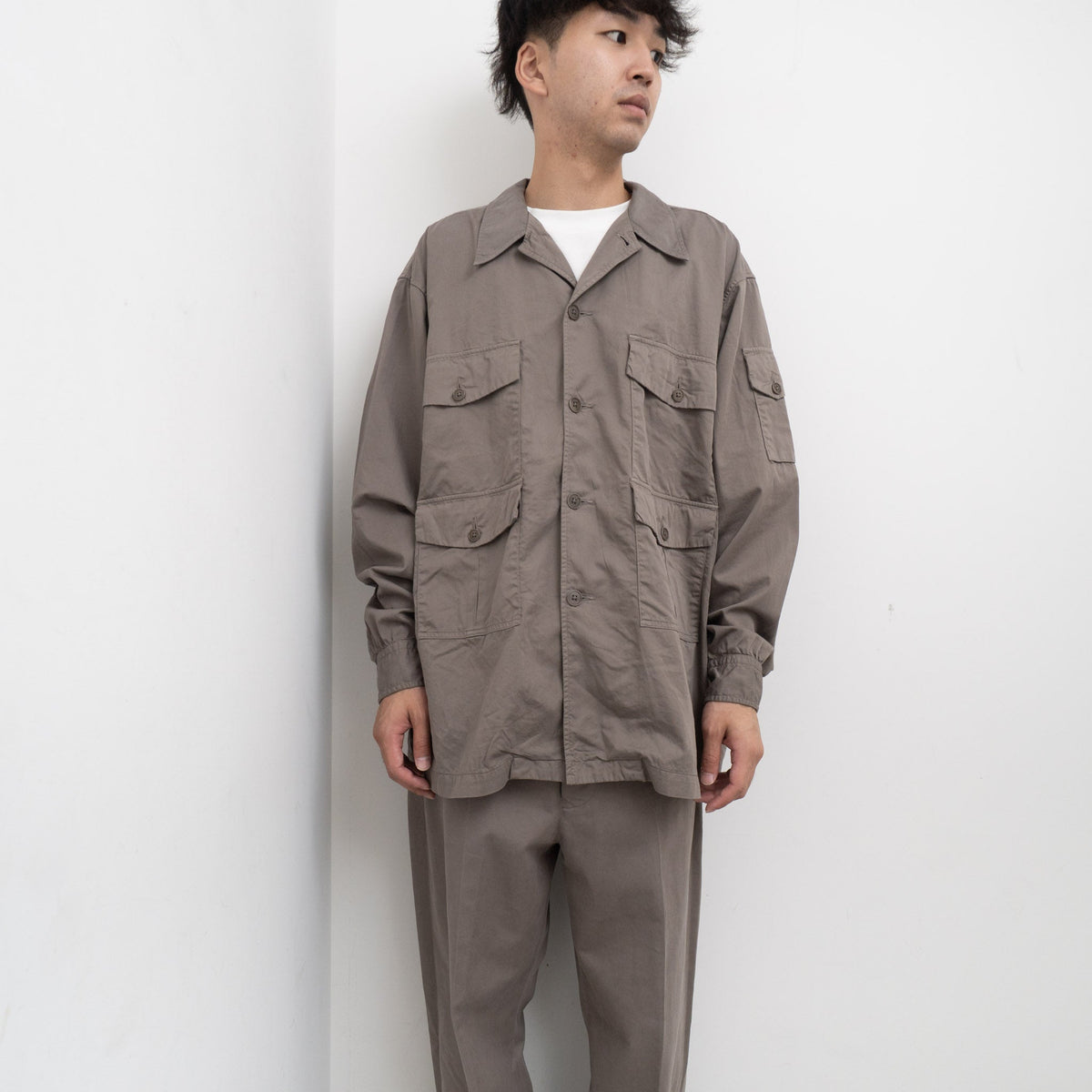 KAPTAIN SUNSHINE/　Garment Dyed Safari Shirt Jacket - haus-netstore