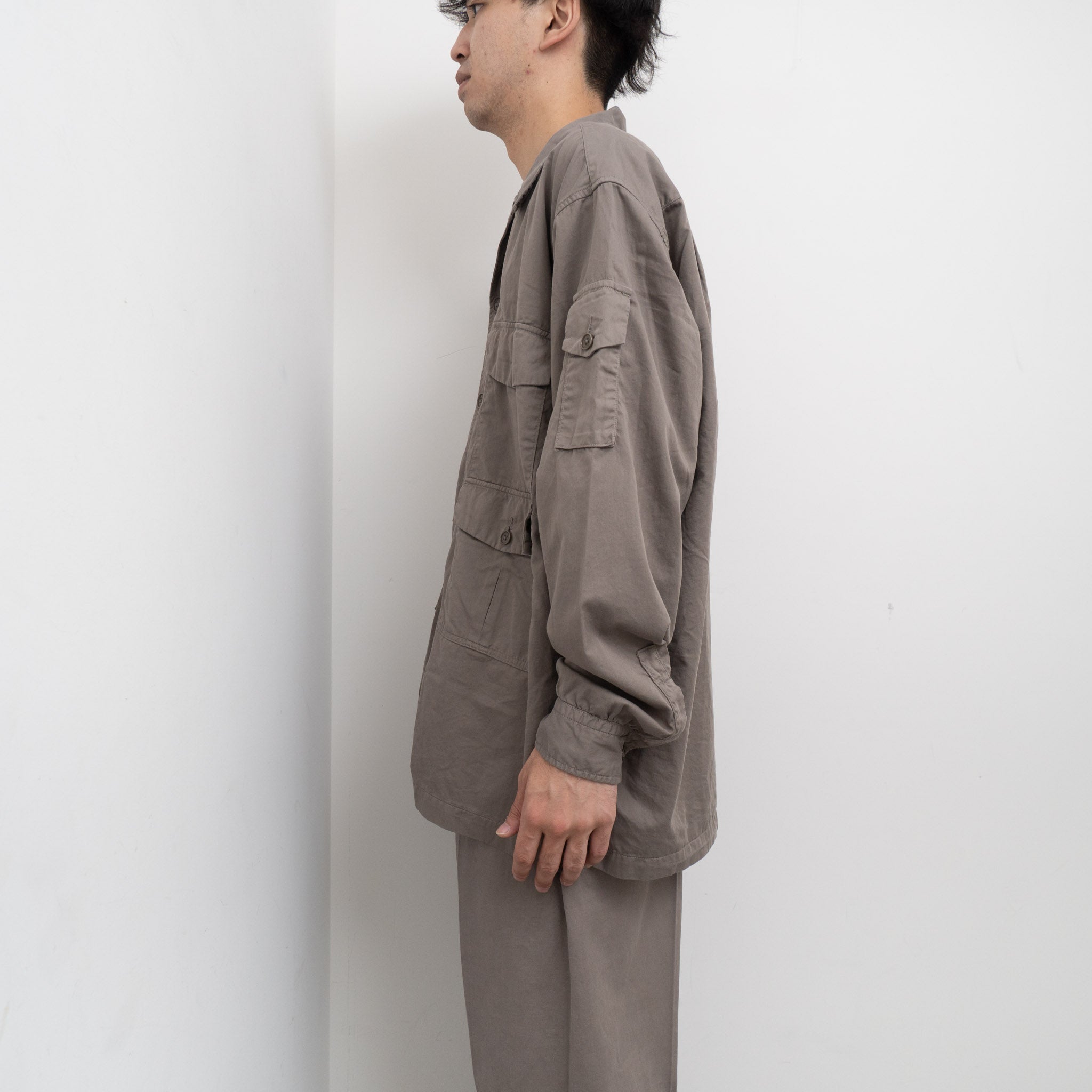 KAPTAIN SUNSHINE/ Garment Dyed Safari Shirt Jacket – haus-netstore