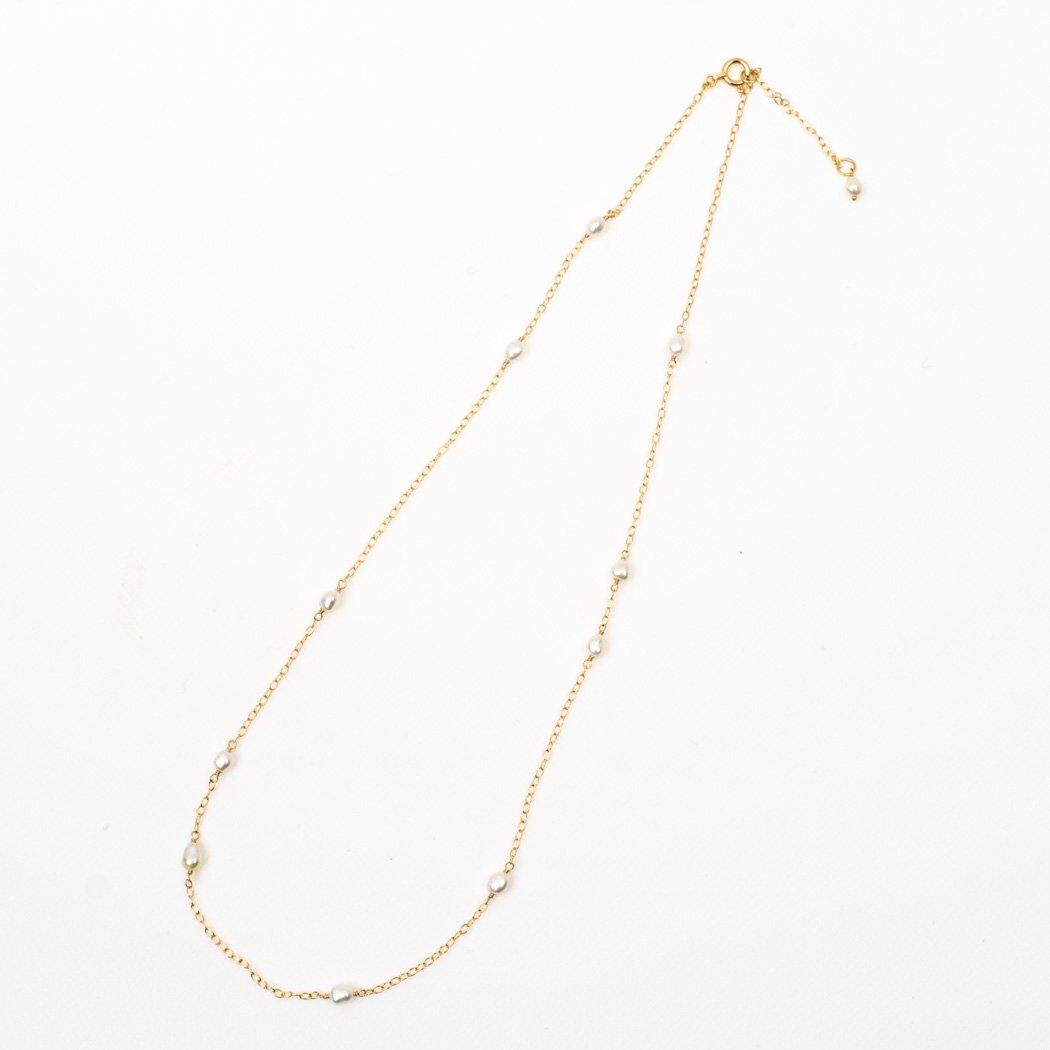 SOURCE/　Random Keshi Pearl Necklace SHORT - haus-netstore