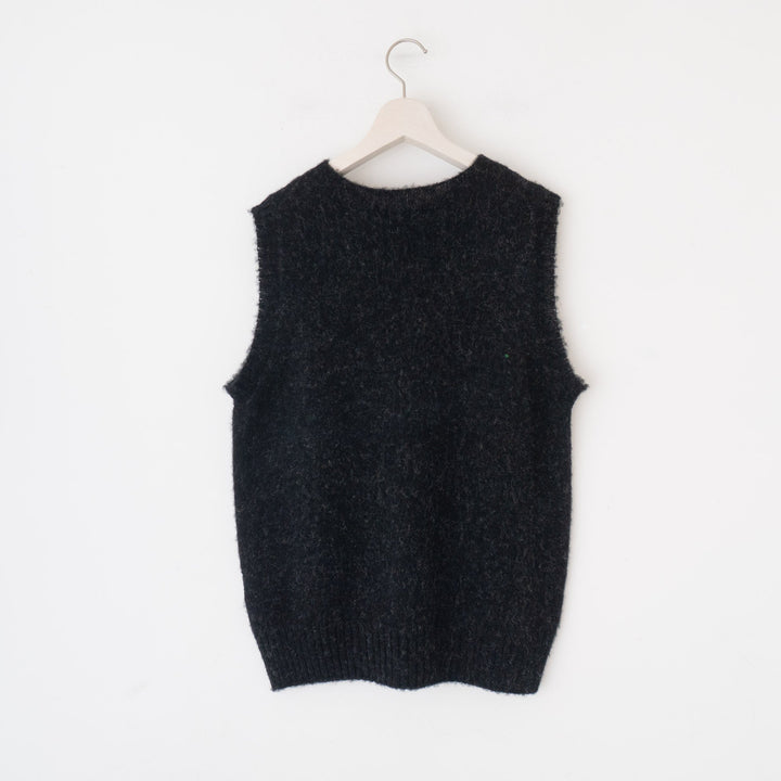 SCYE BASICS/MEN　Shetland Wool Brushed Sweater Vest - haus-netstore