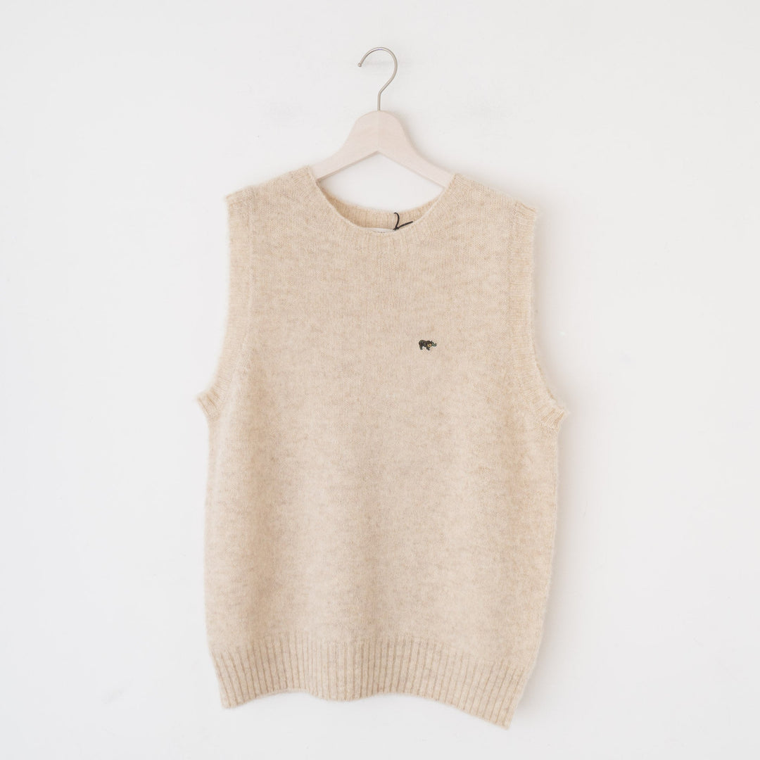 SCYE BASICS/MEN　Shetland Wool Brushed Sweater Vest - haus-netstore