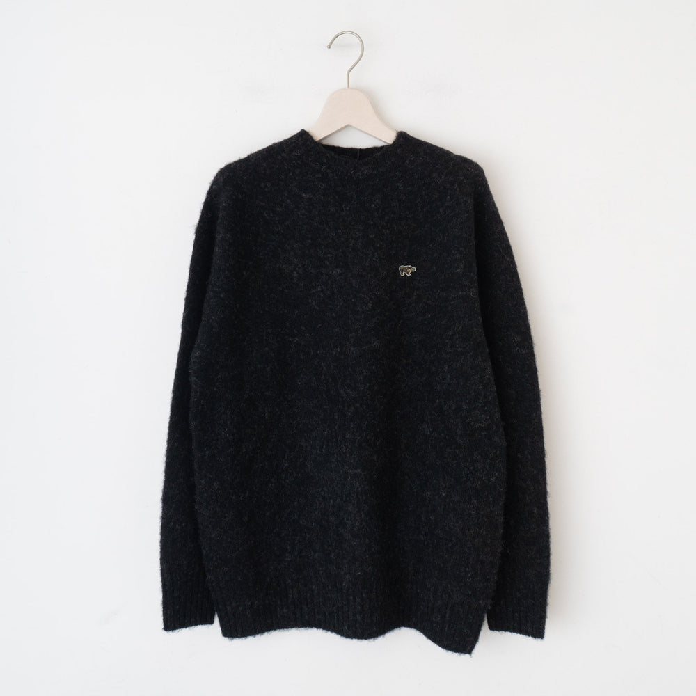 SCYE BASICS/MEN　Shetland Wool Brushed Sweater - haus-netstore
