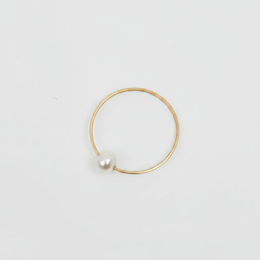 Carla Caruso/　Bead Ring-White Pearl - haus-netstore