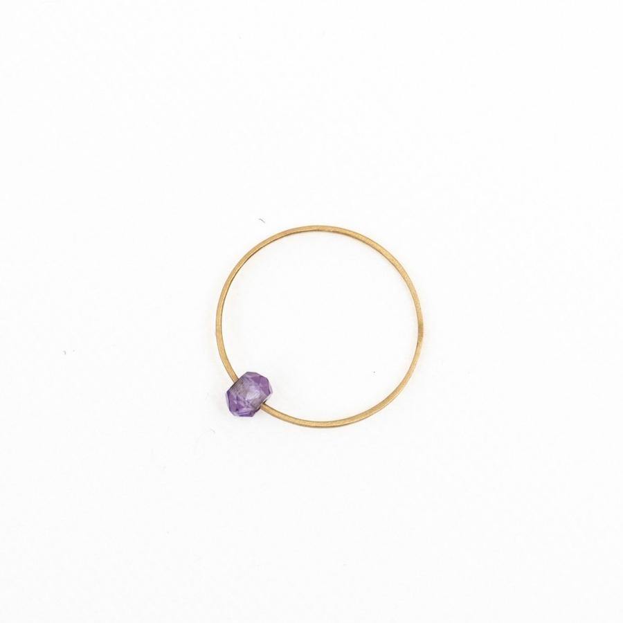 Carla Caruso/　Bead Ring-Amethyst - haus-netstore