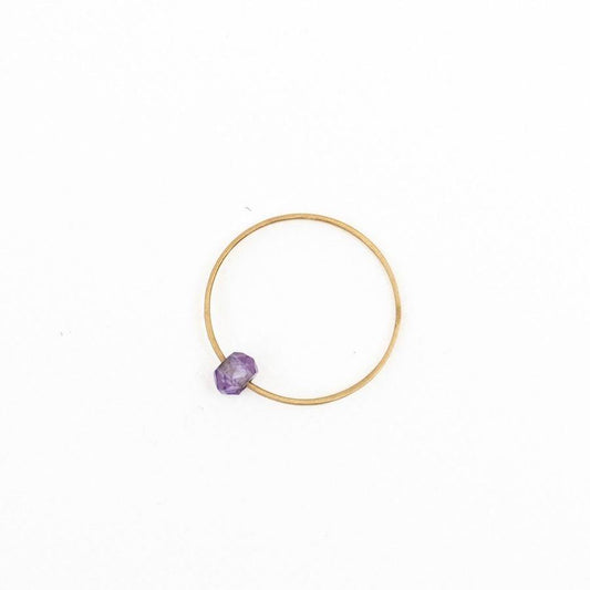 Carla Caruso/　Bead Ring-Amethyst - haus-netstore