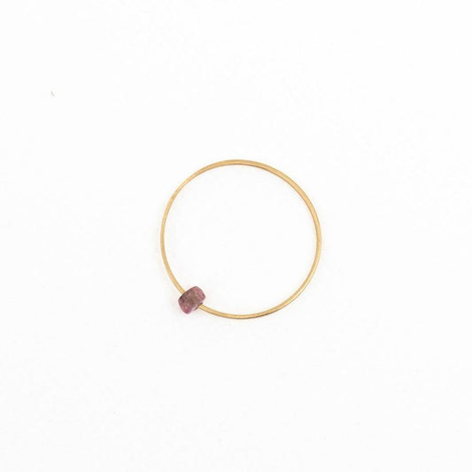 Carla Caruso/　Bead Ring-Pink Sapphire - haus-netstore