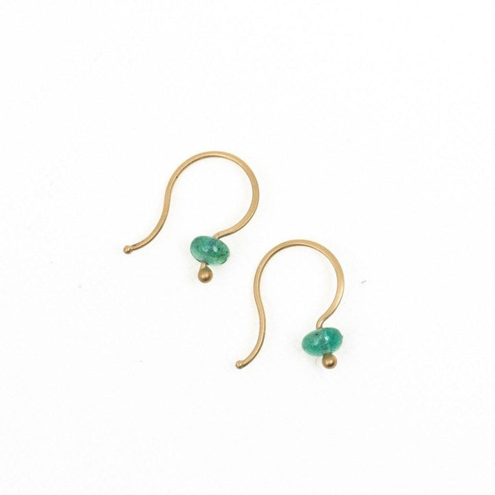 Carla Caruso/　Gem Drop Earrings-Emerald - haus-netstore